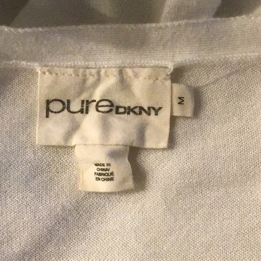 Pure DKNY cardigan & cami set, white, size M - Picture 11 of 12